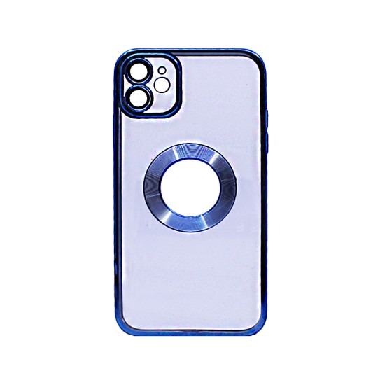 Capa de Silicone Rígida com Protetor de Câmera para Apple iPhone 11 Azul